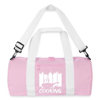 Cuisine amusante - Sac de sport recyclé - rose/blanc - Devant