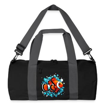 Clownfish - Recycled Duffel Bag - black/graphite grey - Front