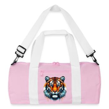 Tiger - Recycled Duffel Bag - pink/white - Front