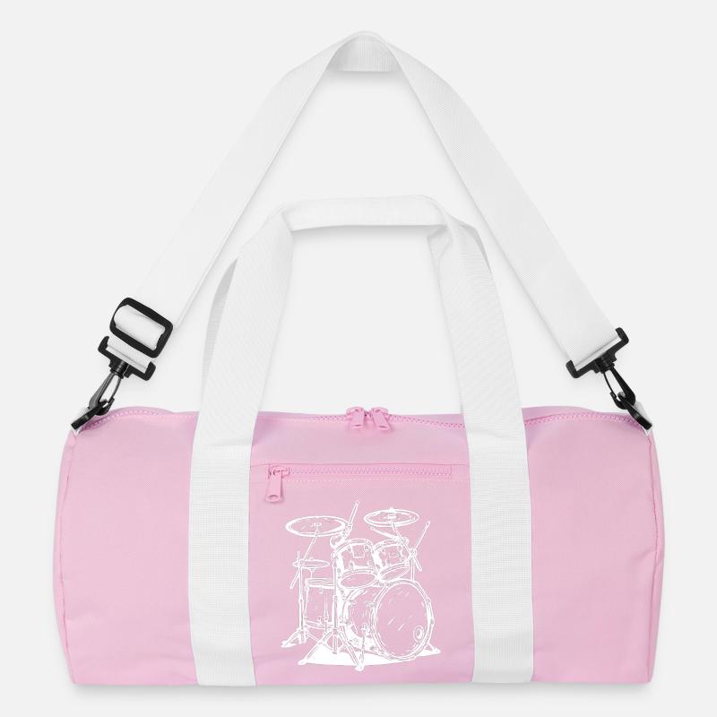 Drumkit Line Art Recycled Duffel Bag