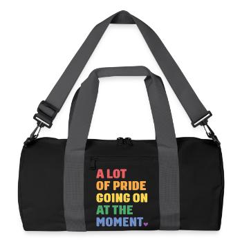 LGBTQ Pride Month - A Lot of Pride - Recycled Duffel Bag - black/graphite grey - Front