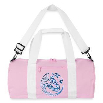 Dragon celte galactique - Sac de sport recyclé - rose/blanc - Devant
