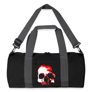 Red Skull Contrast - Recycled Duffel Bag - black/graphite grey - Front
