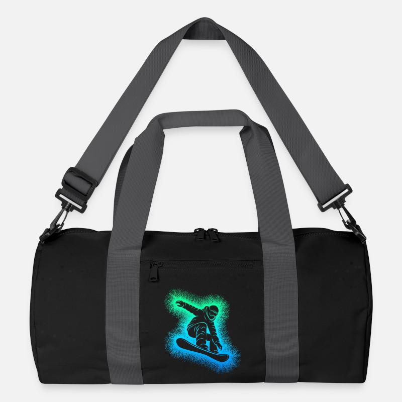 Snowboard Snowboarder Snowboarding Recycled Duffel Bag
