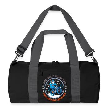 Il y avait plus de neige autrefois - Sac de sport recyclé - noir/gris graphite - Devant