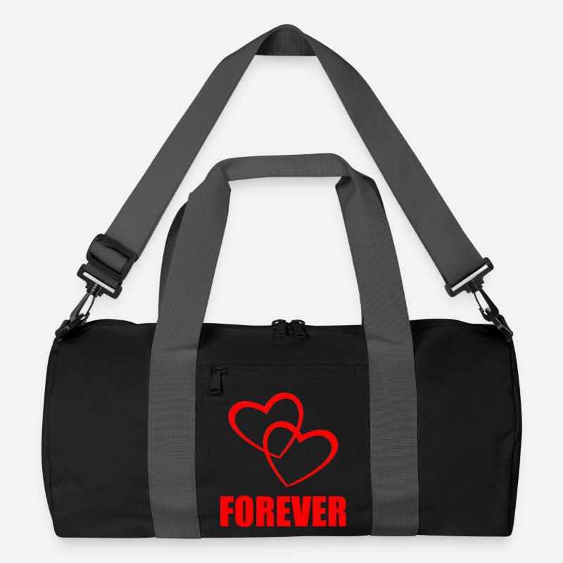FOREVER – Heart Design for Couples & True Love Recycelte Duffel Bag