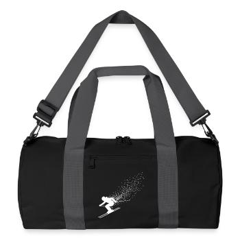 Skiing Skiers Ski Skiing Holidays - Recycled Duffel Bag - black/graphite grey - Front