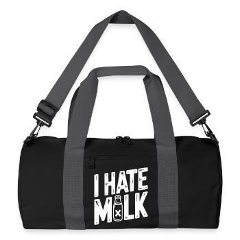 I Hate Milk - Recycled Duffel Bag - black/graphite grey - Front