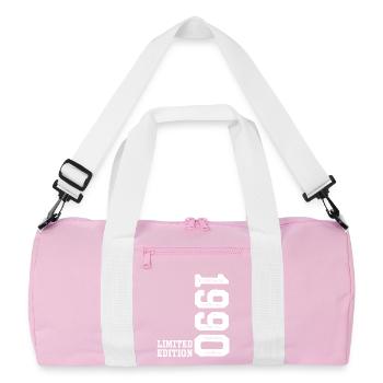 36e anniversaire 1990 Édition limitée Homme Femme - Sac de sport recyclé - rose/blanc - Devant