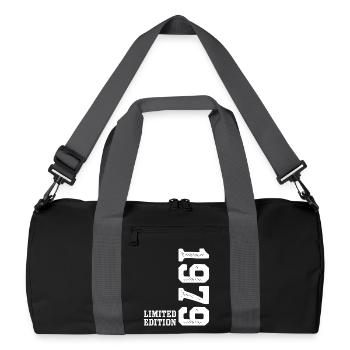 47th Birthday 1979 Limited Edition Man Woman - Recycled Duffel Bag - black/graphite grey - Front