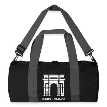 Paris France Arc de Triomphe France Touriste - Sac de sport recyclé - noir/gris graphite - Devant