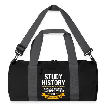 Historical Historian History - Recycled Duffel Bag - black/graphite grey - Front