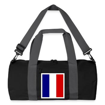 Flag France Classic - Recycelte Duffel Bag - Schwarz/Graphitgrau - Vorne