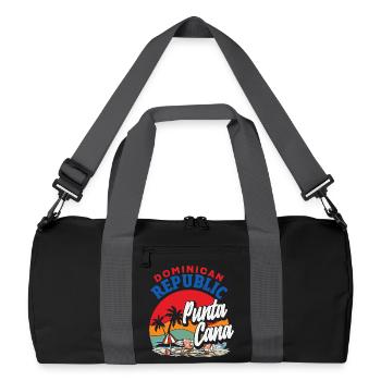 Drapeau de la République dominicaine Dom Rep Pride - Sac de sport recyclé - noir/gris graphite - Devant