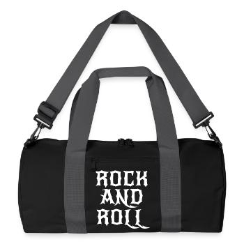 Logo Rock and Roll Gothic - Sac de sport recyclé - noir/gris graphite - Devant