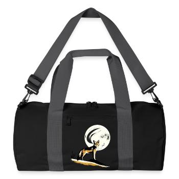 Chacal au clair de lune - Sac de sport recyclé - noir/gris graphite - Devant