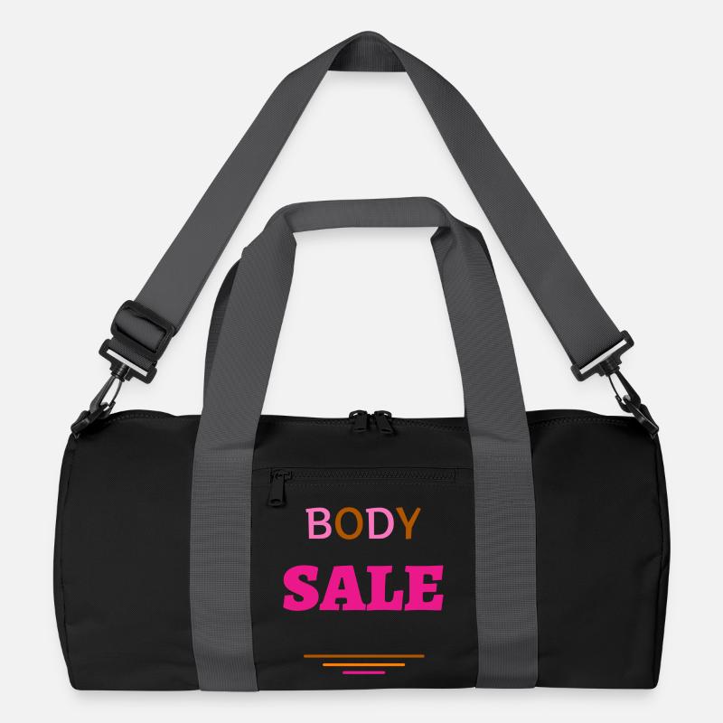 Expressionist color explosion on T-shirts - Recycled Duffel Bag - black/graphite grey