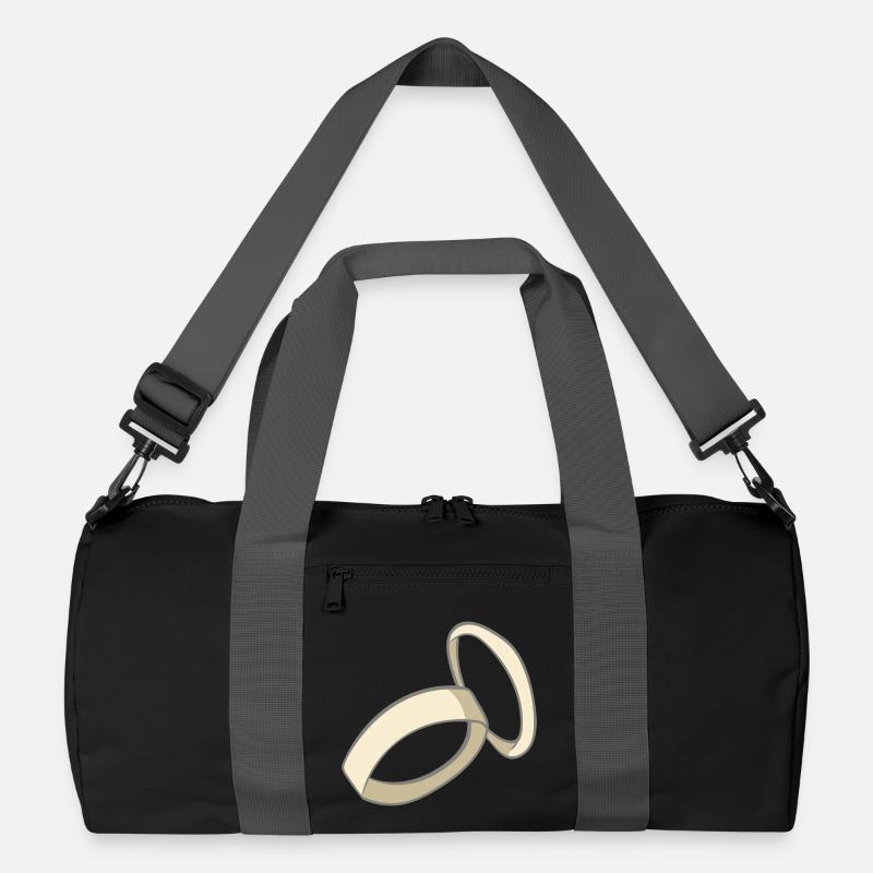Hochzeit - Recycelte Duffel Bag - Schwarz/Graphitgrau