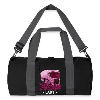 Trucker Lady - Recycelte Duffel Bag - Schwarz/Graphitgrau - Vorne