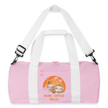 Bureau à domicile Ninja - Sac de sport recyclé - rose/blanc - Devant