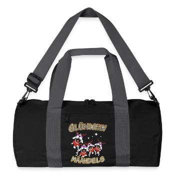 Glühwein Mädels - Recycelte Duffel Bag - Schwarz/Graphitgrau - Vorne