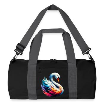 Swan - Recycled Duffel Bag - black/graphite grey - Front