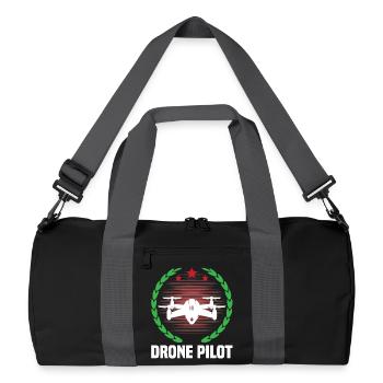 Pilote de drone - Sac de sport recyclé - noir/gris graphite - Devant