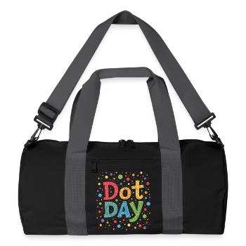 DOT-TAG - Recycelte Duffel Bag - Schwarz/Graphitgrau - Vorne