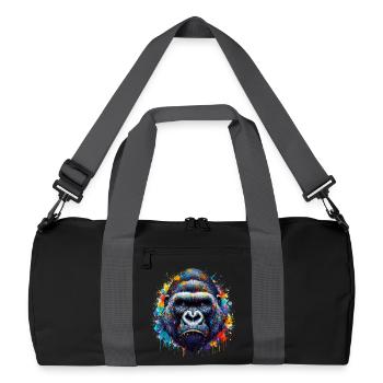Gorilla - Recycled Duffel Bag - black/graphite grey - Front