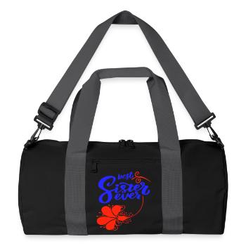 best sister ever - Recycelte Duffel Bag - Schwarz/Graphitgrau - Vorne