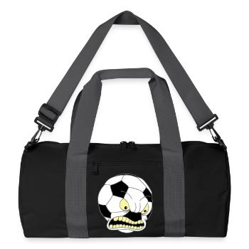Ballon de football - Sac de sport recyclé - noir/gris graphite - Devant