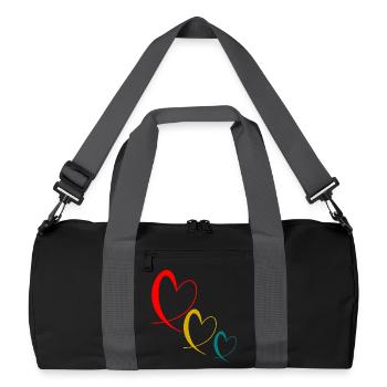 MOM. MOTHER'S DAY. HAPPY MOTHER'S DAY - Recycled Duffel Bag - black/graphite grey - Front