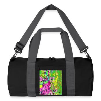 Neon City Vibes - Sac de sport recyclé - noir/gris graphite - Devant