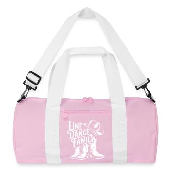 Line Dance Family Boots - Recycled Duffel Bag - pink/white - Front