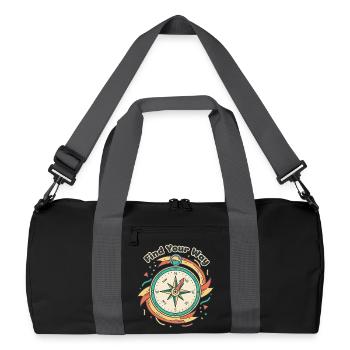 Find Your Way Compass - Recycled Duffel Bag - black/graphite grey - Front