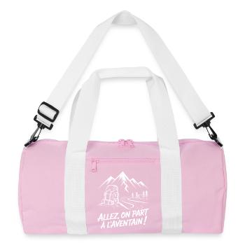 Adventure Backpacking Hiking - Recycled Duffel Bag - pink/white - Front