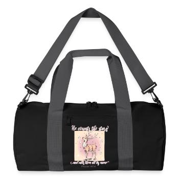 Deer Christian - Recycled Duffel Bag - black/graphite grey - Front