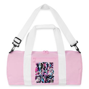 Fête rétro des années 90 - Sac de sport recyclé - rose/blanc - Devant
