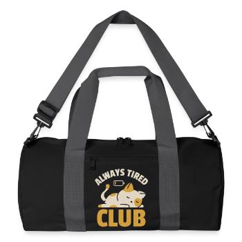 Club Toujours Fatigué - Sac de sport recyclé - noir/gris graphite - Devant