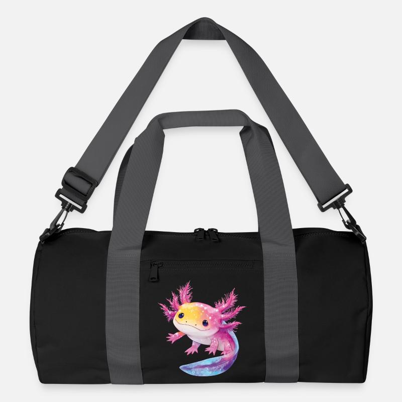 Axolotl - Recycelte Duffel Bag - Schwarz/Graphitgrau