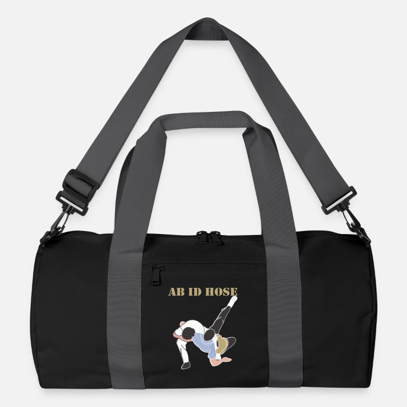 Schwingen Schwinger  - Recycelte Duffel Bag - Schwarz/Graphitgrau