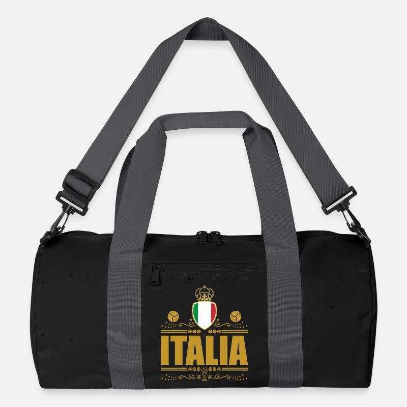ITALIA CALCIO GOLD VIGNETTE Recycled Duffel Bag