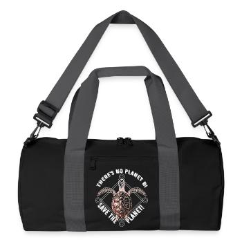 Tortue de mer - Sauvez la planète - Pas de planète B! - Sac de sport recyclé - noir/gris graphite - Devant