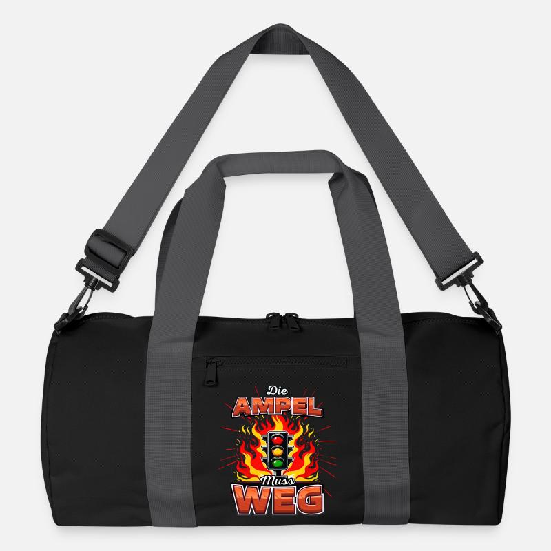 Ampel muss weg Recycelte Duffel Bag