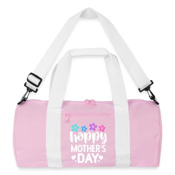 Happy Mother's Day - Recycled Duffel Bag - pink/white - Front