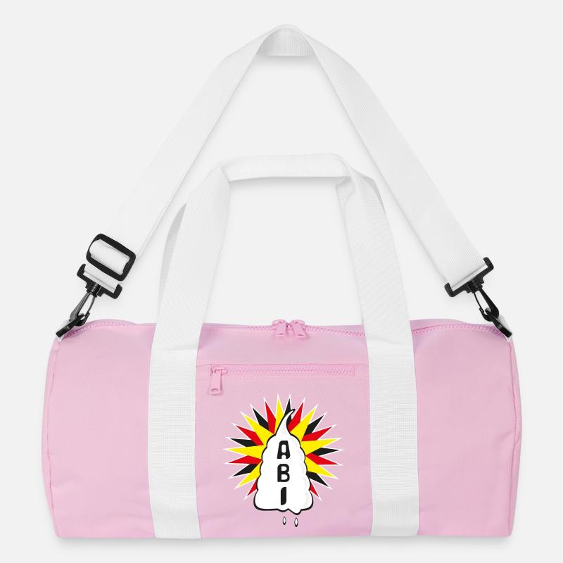 ABI mit viel Sahne, eine süsse Geschenkidee. Recycelte Duffel Bag