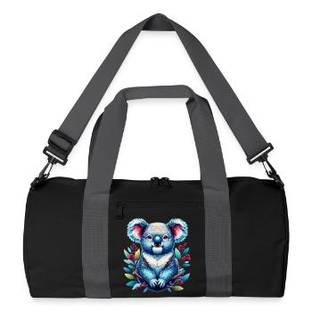 Koala - Recycelte Duffel Bag - Schwarz/Graphitgrau - Vorne