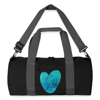 Yoga Coeur Mandala Motif Méditation Amour Fan om - Sac de sport recyclé - noir/gris graphite - Devant