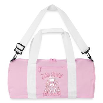 Les mauvaises filles ont meilleur goût que les filles tatouées B - Sac de sport recyclé - rose/blanc - Devant