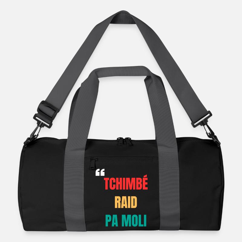 Kreolisches T-Shirt "Tchimbé raid pas moli" – Mut Recycelte Duffel Bag